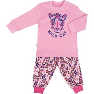 Pyjama - Newborn - Baby - Peuter - Kraamcadeau - Wild Cat - Premium collectie Frogs en Dogs -  maat 74 (6-9 mnd)