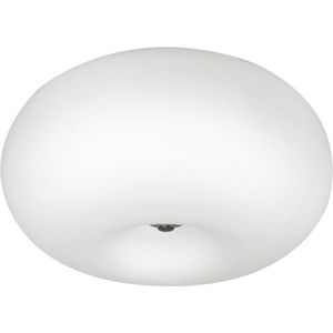 EGLO Optica - Plafondlamp - Ø35 cm - Nikkel-Mat - Wit