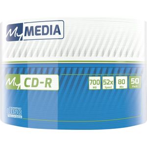 MyMedia CD-R 52X 50PK Wrap 700MB - Wide Printable