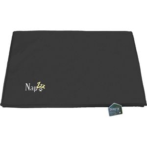 NapZZZ Benchkussen waterproof Zwart maat M: 75 x 47 x 5 cm