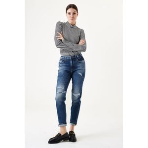 GARCIA Isabella Dames Mom Fit Jeans Blauw - Maat W33 X L30