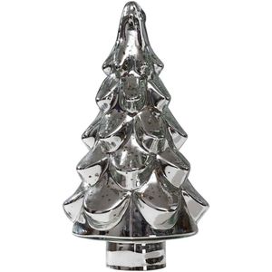 PTMD Quinty XL Kerstboom - H50 x Ø23 cm - Glas - zilver
