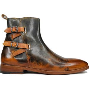 Ferro Shoes - Chelsea Boot DONATELLO - Camel - Maat 40 - Echt leder - Handgemaakt