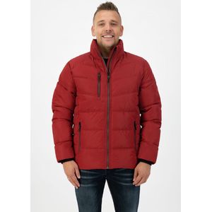 Kjelvik heren winterjas - winterjas padded gewatteerd - Igor - rood - maat S