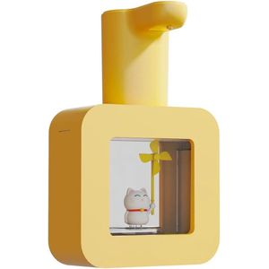 Automatische Zeepdispenser voor Kinderen - Aanraakloze Cartoon Sensor Zeep (Geel - Lucky Cat) automatic soap dispenser
