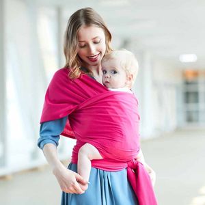 Baby Draagzak – Fel Roze – Baby Carrier voor Baby en Peuter – Baby Sling – 95% Katoen & 5% Spandex
