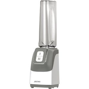 MPM - Blender inclusief 2 Flessen - 350W Grijs & Wit - 0,6 liter