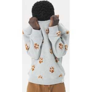 Sissy-Boy - Grijze sweater met dierenpootjes