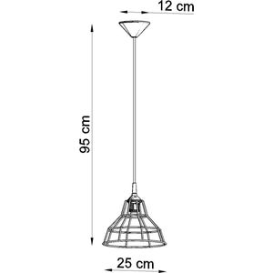 Sollux Lighting - Hanglamp ANATA zwart