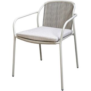 Yoi - Vedella stackable dining chair aluminium salix/rope salix