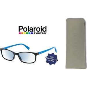 Leesbril Polaroid met blauwlichtfilter PLD0035-Zwart/Blauw -+1.00