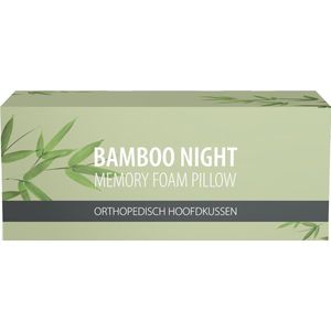 Bamboo Night Hoofdkussen - Memory Foam - Traagschuim - Orthopedisch Hoofdkussen