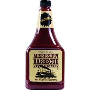 Mississippi - BBQ Saus | Barbecue saus | Original - Fles 1560ml