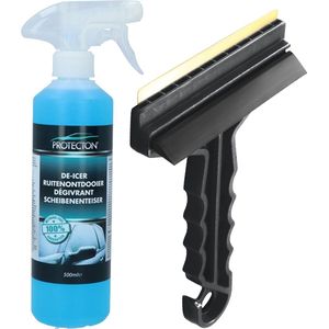 Ijskrabber met antivries spray voor auto - 500 ml - incl. trekker - ruitenontdooier