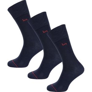 Undiemeister - Sokken - Sokken heren - Handgemaakt - 3-pack - Gemaakt van Mellowood - Hoge sokken - Storm Cloud (blauw) - Anti-transpirant - 43-46