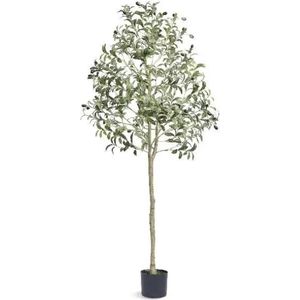 VORLOU - Vevor Kunstmatige Olijfboom- 1,8 m - Hoge Faux Plant Veilig Pe Materiaal En Anti-Tip Tilt Bescherming Onderhoudsarme Boom Voor Thuis