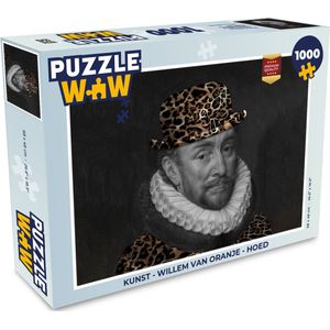 Puzzel Kunst - Willem van Oranje - Hoed - Legpuzzel - Puzzel 1000 stukjes volwassenen