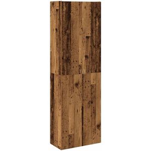 vidaXL - Hoge - kastx32x190 - cm - bewerkt - hout - oud - houtkleurig