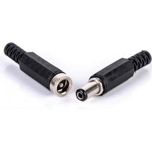 DC Stekker Man en Vrouw Jack Socket Connector Set