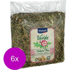 Vitakraft Vita-Verde Hooi 500 g - Ruwvoer - 6 x Wilde Rozen