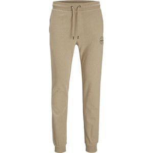 JACK & JONES Gordon Shark Sweat Pants regular fit - heren joggingbroek - beige - Maat: XL