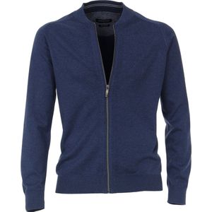Casa Moda - Vest Zip Blauw - Heren - Maat 4XL - Regular-fit
