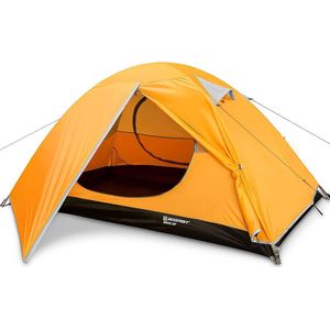 Tent voor 1, 2 en 4 personen, ultralichte campingtent, 3-4 seizoenen, waterdicht en winddicht, kleine verpakkingsformaat, geschikt voor volwassenen, wandelen, kamperen, outdoor