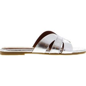 Tango | Madison 2-b x AC silver leahter slipper straps - cognac sole | Maat: 37