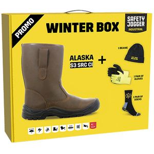 Safety Jogger Veiligheidslaars Alaska S3 bruin Promobox - Maat 47