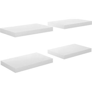 vidaXL-Wandschappen-zwevend-4-st-40x23x3,8-cm-MDF-hoogglans-wit