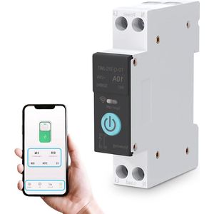 WIFI switch met afstandsbediening via mobiele telefoon - 3 timermodi - voor huishoudelijke apparaten (10 A) .