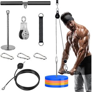 Fitness Kabel Lat Pulley Accessoires - Thuis Fitness Kabelsysteem voor LAT Pulldown Biceps Triceps Schouder Rug Buik