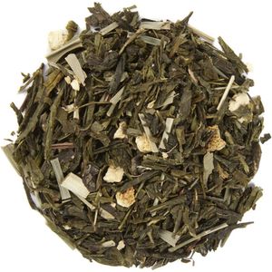 Pit&Pit - Groene thee citroen 300g - Met citroenschil en citroengras - Zachte Sencha thee