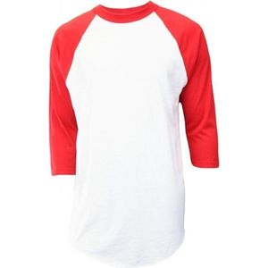 Soffe - Baseball Shirt - Kinderen - ¾ mouw - Rood - Jeugd Medium