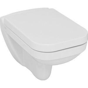 Hangend toilet met toiletbril SoftClose, Rimless, wit - MET TAHARET - 52 cm - Rim out - SEREL STAR