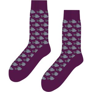 SQOTTON® - Naadloze sokken - Vissen - Maat 36-40