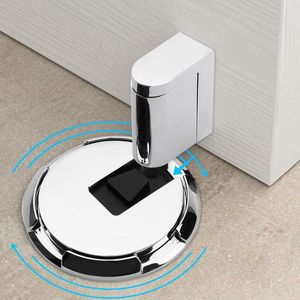 Heavy Duty Floor Door Stopper Height Adjustable Wall Protection - Self-Adhesive Door Holder