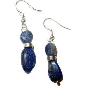 Zilveren Oorhangers Lapis Lazuli