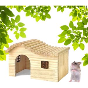 Hamster Huisje Met Dak Geschikt Voor Hamsters Rat Cavia Muis Kleine Huis Voor Kleine Dieren In Kooi Klim Speelgoed