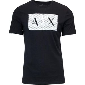 Armani Exchange 8nztck_z8h4z T-shirt Met Korte Mouwen En V-hals Zwart XS Man