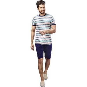 Embrator mannen Huispak / Zomerset / Shortama blauw-groen maat XXL