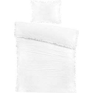 Papillon Fleur Dekbedovertrek - Eenpersoons - 140x200/220 cm - Wit