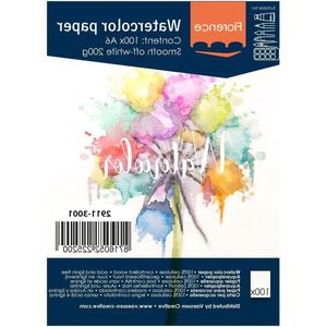 Aquarelpapier smooth A6 200g wolwit 100 stuks