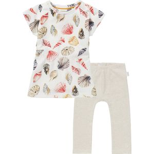 Noppies - kledingset - 2delig - jurk Snow White met print - legging oatmeal - Maat 62