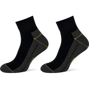 STAPP korte werksokken COOLMAX® Quarter - 2 paar - Sokken heren 47-50 - Sokken heren - Zwarte sokken
