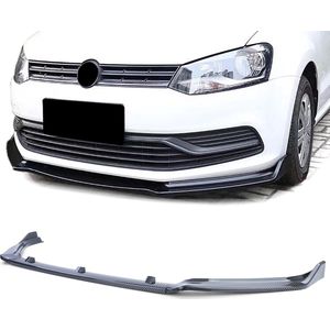 Volkswagen Polo 6C 2014 t/m 2017 Cup Spoiler Voorspoiler Splitter Lip Carbon Look