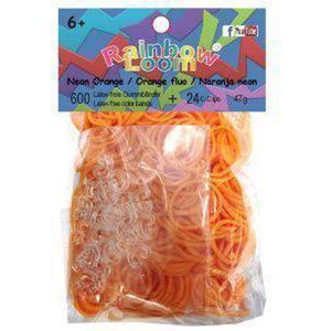 Rainbow Loom Elastiekjes - Neon Oranje - 600 Bandjes