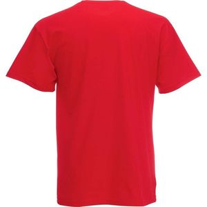 Set van 2x stuks basic rode t-shirt voor heren - voordelige 100% katoenen shirts - Regular fit, maat: XL (42/54)