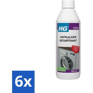 HG - Ontkalker - Verwijdert Kalk & Ketelsteen Effectief - 500 ml - Voordeelverpakking - 6 stuks