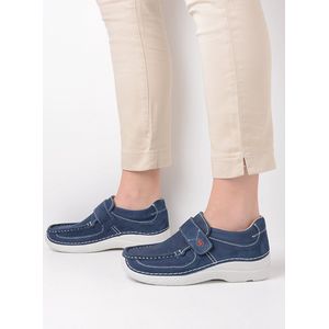 Wolky Bandschoenen Roll Strap denim nubuck